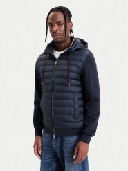 Tommy Hilfiger Kurtka przejściowa Mix Media MW0MW44942 Granatowy Regular Fit. Niebieskie kurtki Tommy Hilfiger, l, bez wzorów, z bawełny, bez kaptura. Za 902.99 zł.