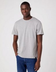 MESKA KOSZULKA WRANGLER 2 PACK TEE MID GREY MELEE 112321465. Szare t-shirty Wrangler, xl, bez wzorów, bez kołnierzyka, bez ramiączek. Za 129.99 zł.