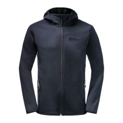 Kurtka softshell męska Jack Wolfskin Bornberg Hoody. Niebieskie kurtki Jack Wolfskin, m, bez wzorów, z softshellu, bez kaptura. Za 429.99 zł.
