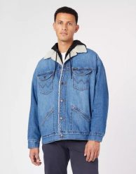 WRANGLER OVERSIZED SHERPA MĘSKA KURTKA JEANSOWA NEW FAVORITE W478LH21Y 112323627. Kurtki Wrangler, l, bez wzorów, z jeansu, bez kaptura. Za 399.99 zł.