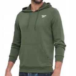 Bluza na co dzień męska REEBOK z kapturem. Zielone bluzy z kapturem Reebok, m, bez wzorów, z kapturem. Za 229.00 zł.