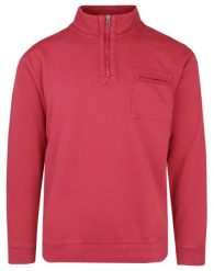 Czerwona Bluza z Wysokim Dekoltem - Pioneer. Czerwone bluzy PIONEER, l, bez wzorów, z bawełny, bez kaptura. Za 199.00 zł.
