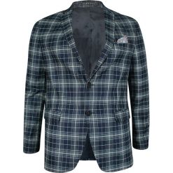 Marynarka Granatowo-Szara w Kratkę, Casualowa, Slim, Dwa Guziki, Dwa Rozcięcia -GAVIOLI. Niebieskie garnitury Gavioli, na co dzień, bez wzorów, z elastanu. Za 399.00 zł.