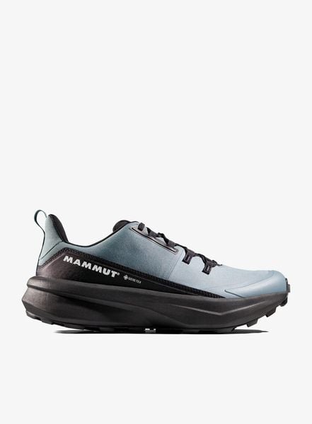 Buty turystyczne niskie Mammut Aenergy Hike Low GTX. Niebieskie buty turystyczne Mammut, bez wzorów, z gore-texu, przed kostkę, bez zapięcia, outdoorowe, gore-tex. Za 768.40 zł.