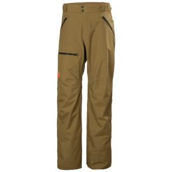 Spodnie narciarskie cargo Helly Hansen Sogn. Brązowe spodnie narciarskie i snowboardowe Helly Hansen, m, bez wzorów, narciarskie. Za 849.99 zł.