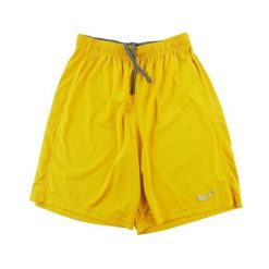 Spodenki męskie żółte. Żółte krótkie spodenki sportowe Nike, l, bez wzorów, z tkaniny. Za 34.04 zł.