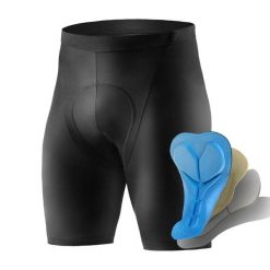 Męskie spodenki rowerowe z wkładką 3D ROCKBROS. Czarne spodenki rowerowe ROCKBROS, l, bez wzorów, z elastanu, na fitness i siłownię. Za 129.64 zł.