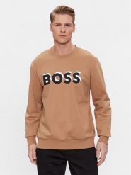 Boss Bluza Soleri 07 50507939 Beżowy Relaxed Fit. Brązowe bluzy Boss, m, bez wzorów, z bawełny, bez kaptura. Za 469.99 zł.