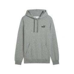 Męska bluza z kapturem Essentials z małym logo No. 1 PUMA Medium Gray Heather. Szare bluzy z kapturem Puma, l, bez wzorów, prążkowane, z kapturem. W wyprzedaży za 154.00 zł.