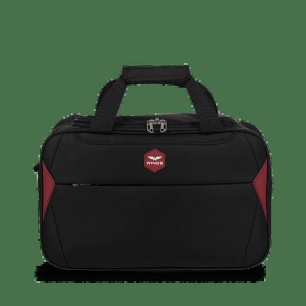Torba podręczna DIPPER Wings BLACK. Czarne torby na ramię Wings, bez wzorów, z materiału, na ramię, bez dodatków. Za 69.90 zł.