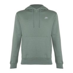 Bluza męska Nike Sportswear Club Fleece Hoodie. Zielone bluzy Nike, m, bez wzorów, z dresówki, bez kaptura. Za 269.99 zł.