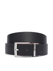 Tommy Hilfiger Pasek Adan Rev 3.5 Pebble AM0AM14566 Czarny. Czarne paski Tommy Hilfiger, bez wzorów, ze skóry. Za 269.99 zł.