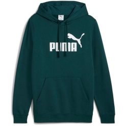 Bluza męska Puma ESS No.1 Logo Hoodie FL zielona 682571 75. Szare bluzy z kapturem Puma, m, bez wzorów, z bawełny, z kapturem. Za 159.00 zł.