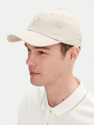 Guess Czapka z daszkiem M4BZ23 WGJP2 Écru. Czapki z daszkiem Guess, z aplikacjami, z materiału. Za 129.99 zł.