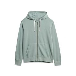 Klasyczna bluza z kapturem zapinana na zamek Superdry Essential. Niebieskie bluzy z kapturem Superdry, m, bez wzorów, z kapturem. Za 348.85 zł.