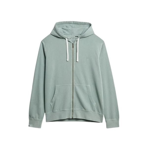 Klasyczna bluza z kapturem zapinana na zamek Superdry Essential. Brązowe bluzy Superdry, na lato, l, bez wzorów, z kapturem. Za 340.25 zł.