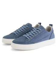 TRAVELIN' Skórzane sneakersy "Camber" w kolorze niebieskim rozmiar: 44. Niebieskie buty sportowe casual Travelin', bez wzorów, bez zapięcia. Za 360.17 zł.