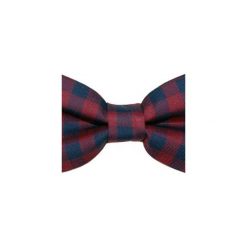 Mucha gotowa bowstyle Granatowo-bordowa kratka. Krawaty i muchy marki Reserved. Za 75.00 zł.
