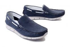 LANQIER 44A710 niebieski, półbuty/mokasyny męskie. Niebieskie eleganckie półbuty Lanqier, bez wzorów, ze skóry, bez obcasa, bez zapięcia. Za 129.95 zł.