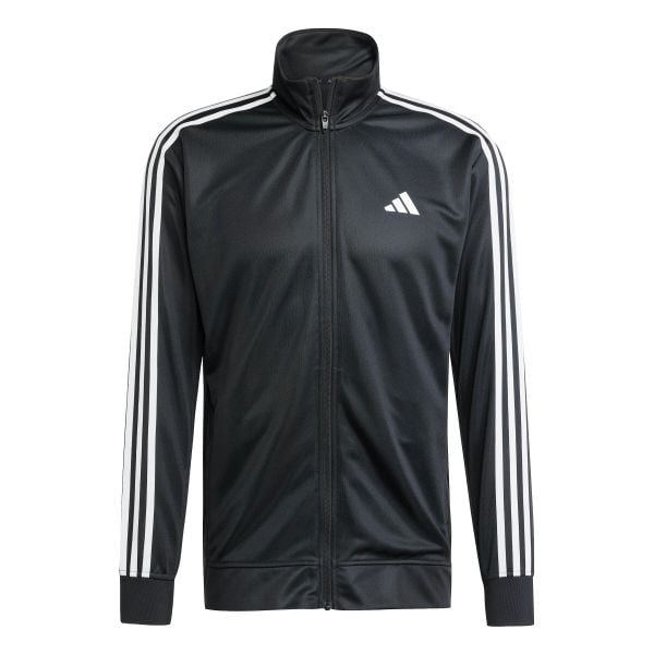 Kurtka z dresu adidas Train Essentials 3-Stripes. Czarne kurtki Adidas, bez wzorów, z dresówki, bez kaptura. Za 243.50 zł.