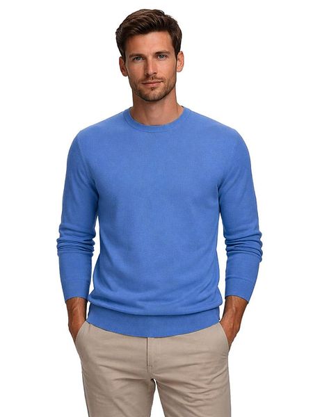 Geographical Norway Sweter "Famballe" w kolorze niebieskim rozmiar: 3XL. Niebieskie swetry nierozpinane Geographical Norway, xl, bez wzorów, z bawełny, bez kołnierzyka, bez ramiączek. Za 129.95 zł.