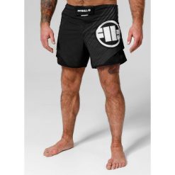 Spodenki męskie Pitbull treningowe Jet Mesh Performance Pro plus Hilltop. Czarne krótkie spodenki sportowe PITBULL, m, bez wzorów, z meshu. Za 209.00 zł.