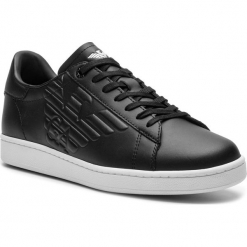 Sneakersy EA7 EMPORIO ARMANI - X8X001 XCC01 00002 Black. Czarne buty sportowe casual marki EA7 Emporio Armani, z materiału. Za 689.00 zł.