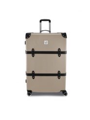 Semi Line Walizka duża T5674-4 Złoty. Żółte walizki Semi-line, bez wzorów, z tworzywa sztucznego, duże. Za 299.99 zł.