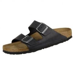 Klapki Birkenstock Arizona WB. Brązowe klapki Birkenstock, z materiału. Za 449.00 zł.