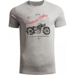 T-shirt męski TSM611 - chłodny jasny szary melanż - Outhorn. T-shirty Outhorn. Za 39.99 zł.