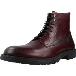 Buty GEOX U56LXA 0003C Bordeaux. Czerwone buty turystyczne Geox, bez wzorów, ze skóry, bez zapięcia, trekkingowe. Za 480.99 zł.