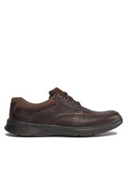 Clarks Półbuty Cotrell Edge 261198037 Brązowy. Brązowe eleganckie półbuty Clarks, bez wzorów, ze skóry, bez obcasa, bez zapięcia. Za 269.99 zł.