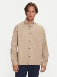 Jack&Jones Koszula Logan 12262112 Beżowy Relaxed Fit. Brązowe koszule Jack&Jones, l, bez wzorów, z bawełny, bez kołnierzyka, bez ramiączek. Za 99.99 zł.
