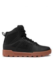 DC Kozaki Pure high-top Wr Boot ADYB100018 Czarny. Czarne kozaki DC, bez wzorów, ze skóry, bez obcasa, bez zapięcia. Za 569.99 zł.