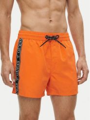 Guess Szorty kąpielowe F6GT00 WN162 Pomarańczowy Regular Fit. Brązowe kąpielówki Guess, m, z aplikacjami, z syntetyku. Za 282.99 zł.
