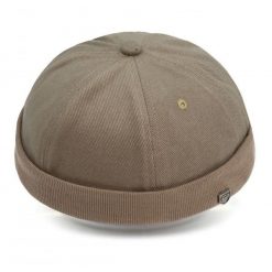 Letnia Czapka - Leonka (Dokerka) - Pako Jeans - Ciemny Beż. Czapki zimowe Pako Jeans, bez wzorów, z bawełny. Za 49.99 zł.
