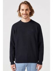 Wrangler Bluza w kolorze czarnym rozmiar: M. Czarne bluzy Wrangler, m, bez wzorów, z bawełny, bez kaptura. Za 120.95 zł.