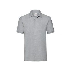 Męska Koszulka Polo Premium. Szare koszulki polo sportowe Fruit of the Loom, l, bez wzorów, bez kołnierzyka, bez ramiączek. Za 54.99 zł.