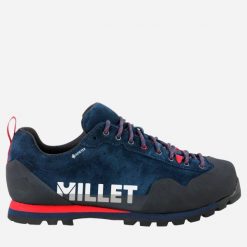 Buty turystyczne MILLET Friction Gore-Tex U Granatowy. Niebieskie buty trekkingowe Millet, bez wzorów, z gore-texu, bez zapięcia. Za 900.00 zł.