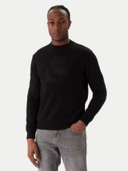 KARL LAGERFELD Bluza 705027 561910 Czarny Regular Fit. Czarne bluzy KARL LAGERFELD, m, bez wzorów, z bawełny, bez kaptura. Za 659.99 zł.