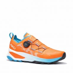 Buty trialowe trekkingowe męskie Aku Furiosa BOA Gore-tex Vibram. Brązowe buty turystyczne Aku, bez wzorów, z gore-texu, bez zapięcia, do biegania, gore-tex. Za 349.00 zł.