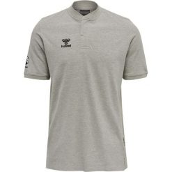 Polo Hummel Move Grid. Szare koszulki polo sportowe Hummel, m, bez wzorów, bez kołnierzyka, bez ramiączek. Za 177.50 zł.