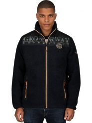 Geographical Norway Kurtka polarowa "Tumarino" w kolorze granatowym rozmiar: M. Niebieskie kurtki Geographical Norway, m, bez wzorów, z polaru, bez kaptura. Za 144.24 zł.