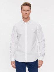 Calvin Klein Jeans Koszula J30J324614 Biały Slim Fit. Białe koszule Calvin Klein Jeans, m, bez wzorów, z bawełny, bez kołnierzyka, bez ramiączek. Za 239.99 zł.