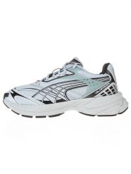 Puma Sneakersy "Velophasis Technisch" w kolorze błękitno-czarnym rozmiar: 39. Czarne buty sportowe casual Puma, bez wzorów, bez zapięcia. Za 250.35 zł.