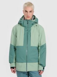 4F Kurtka narciarska membrana Dermizax 20000 męska - oliwkowa XL. Brązowe kurtki narciarskie i snowboardowe 4F, m, bez wzorów, z materiału, narciarskie, Dermizax. Za 1,499.99 zł.