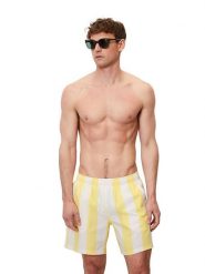 Marc O´Polo Bodywear Szorty kąpielowe w kolorze biało-żółtym rozmiar: XL. Białe kąpielówki xl, bez wzorów, z materiału. Za 134.95 zł.