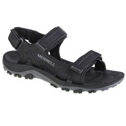 Buty do chodzenia męskie Merrell Huntington Sport Convert. Czarne buty turystyczne Merrell, bez wzorów, z materiału, bez zapięcia, trekkingowe. Za 339.99 zł.