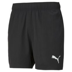 Spodenki męskie Puma Active Woven Shorts. Czarne szorty Puma, m, bez wzorów, sportowe. Za 85.00 zł.