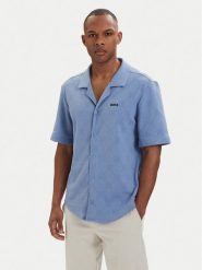 BOSS Koszula Member Jacq 50559577 Niebieski jasny Relaxed Fit. Niebieskie koszule Boss, l, bez wzorów, z bawełny, bez kołnierzyka, bez ramiączek. Za 749.99 zł.